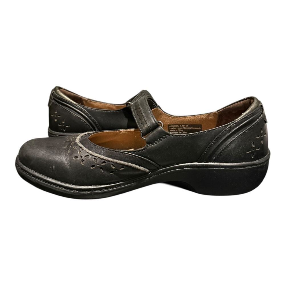 Aravon Shoes Women’s Size 8.5 D Jodi Mary Jane Black Leather Comfort Low Top - Picture 7 of 9